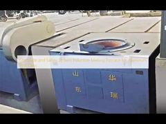 کوره ذوب القایی القایی سیستم کامل و ایمنی برای آلومینیوم درجه یک