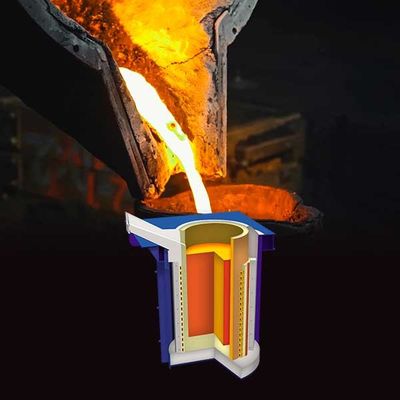 فولاد ذوب سریع فولاد ذوب فلز فرن نگهداری کم ایمنی کامل قابل اعتماد
